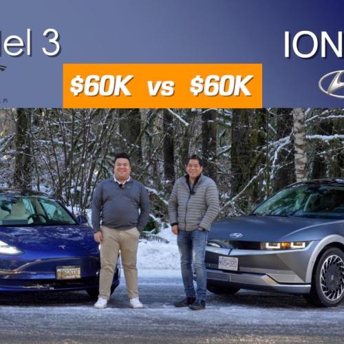  2022 Hyundai IONIQ 5 versus Tesla Model 3 